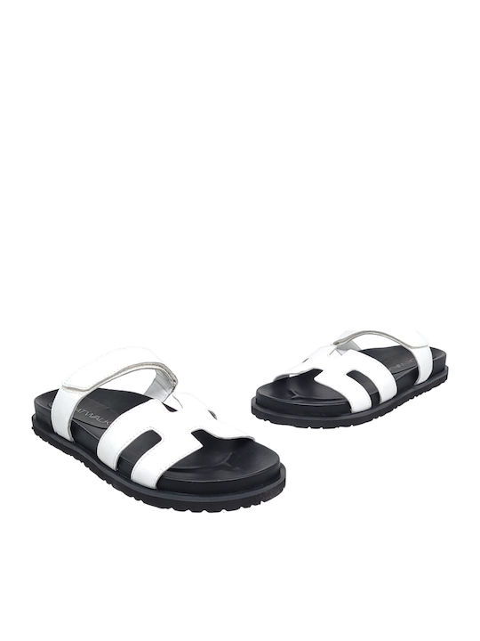 Flache Sandalen für Damen Flatforms in Weiß Farbe