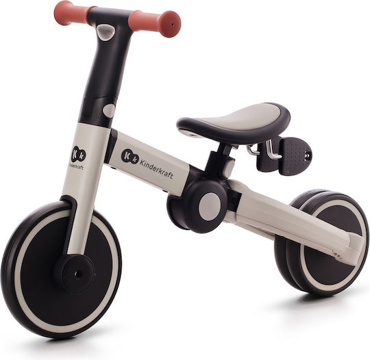 Kinderkraft 4 Trike Foldable & Convertible 3 in 1 for 1-5 Years Gray