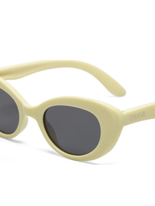 Okkia Parigi Kids Sunglasses Beige For 6-10 Years