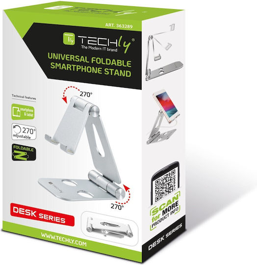 Techly I-smart-stand6 Desk Stand for Mobile in Silver color