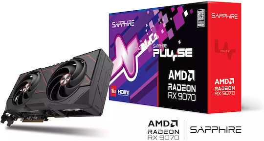 Sapphire Radeon RX 9070 16GB GDDR6 Pulse Κάρτα Γραφικών