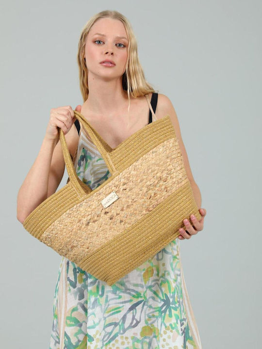 Doca Wicker Beach Bag Beige Doca Wicker Beach Bag Beige
