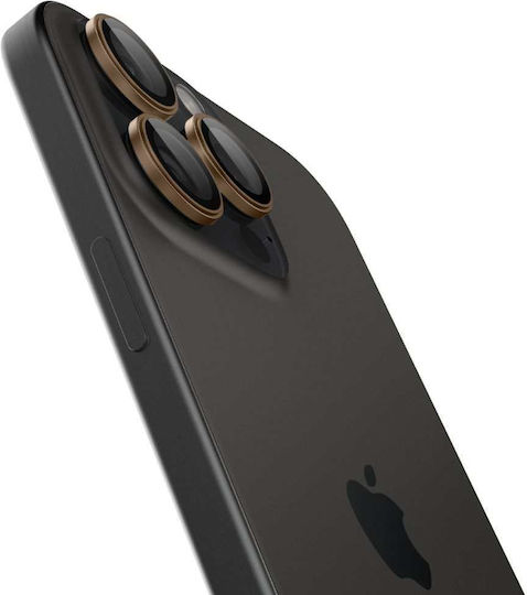 Spigen Optik Pro EZ Fit Camera Protector Tempered Glass Gold for iPhone 16 Pro / Pro Max / 17 Pro / Pro Max