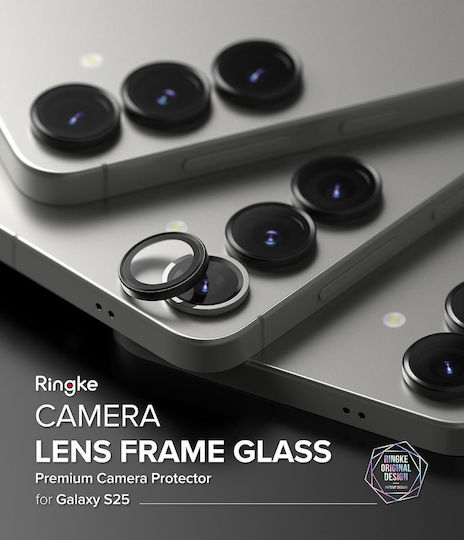 Ringke Frame Protector Camera Protection Tempered Glass Black for the Galaxy S25