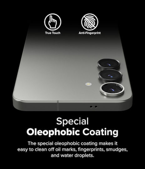 Ringke Frame Protector Camera Protection Tempered Glass Black for the Galaxy S25