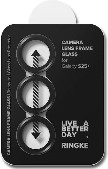 Ringke Frame Protector Протектор за камера Закалено стъкло Черен за GALAXY S25+ ПЛЮС