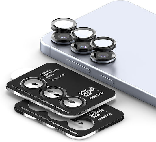 Ringke Frame Protector Протектор за камера Закалено стъкло Черен за GALAXY S25+ ПЛЮС