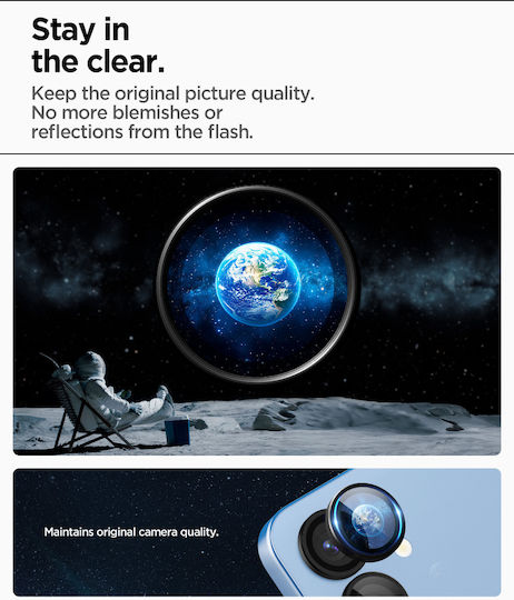 Spigen Optik Pro Protecție Cameră Tempered Glass Black pentru Samsung Galaxy S25