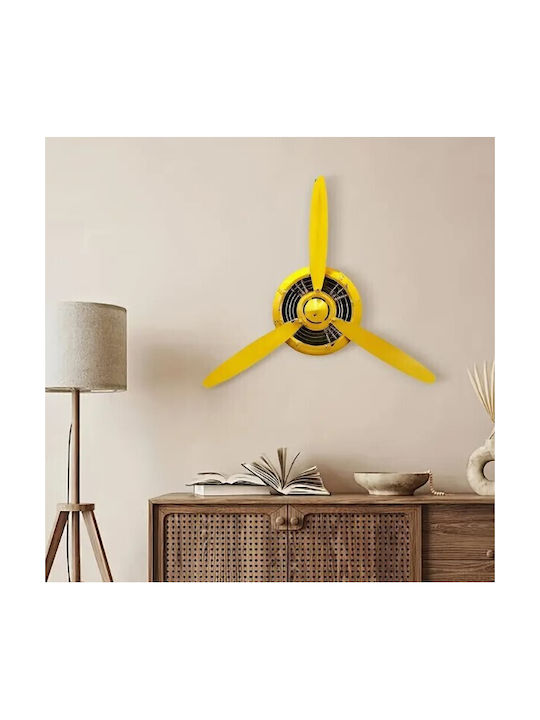 Yellow Wall Decor Made of Metal