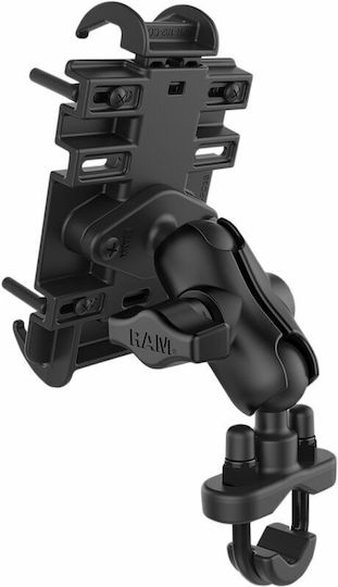 RAM Mount Quick Grip Βάση Κινητού Μοτοσυκλέτας με Ρυθμιζόμενο Βραχίονα για το Τιμόνι