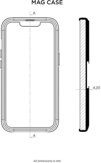 Quad Lock Mag Case Θήκη Κινητού Apple iPhone 12 Pro Max για Βάση Στήριξης Μοτοσυκλέτας