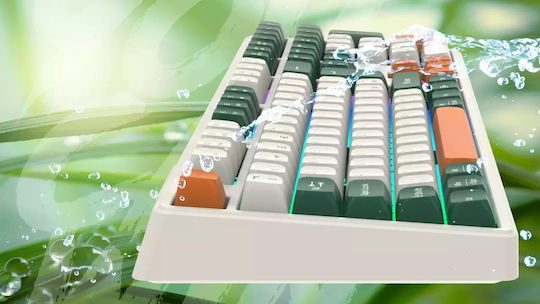 Canyon GKW-11 Drahtlos Gaming Mechanische Tastatur mit Benutzerdefiniert Braun Schaltern und RGB-Beleuchtung (Englisch US)