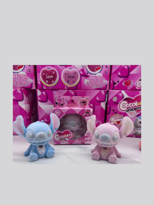 Coccolotti Love & Tell Disney Stitch & Angel Blind Box Ηχογράφηση Φωτεινό 11050-2 Ροζ