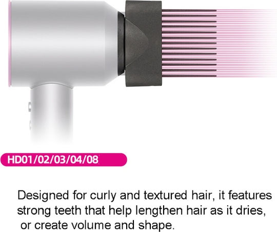 Τύπου Dyson Hair Dryer Wide Tooth Comb Smoothing Nozzle Hair Styler Tool