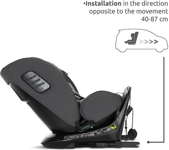 Lorelli Monza Детско Столче за Кола i-Размер с Isofix Черен 0-36 кг