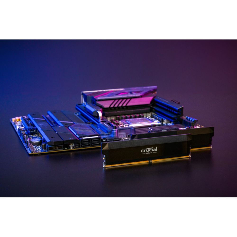 Crucial Pro 64GB DDR5 RAM cu 2 module (2x32GB) și Viteză 6400