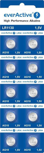 AgfaPhoto AG10/LR1130 Batterien Alkalisch für Uhren LR54 1.5V 10Stück