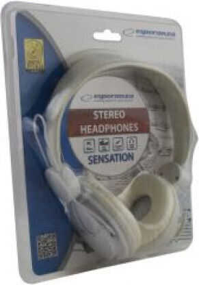 Esperanza EH148 Sensation Жични On Ear Слушалки Бели