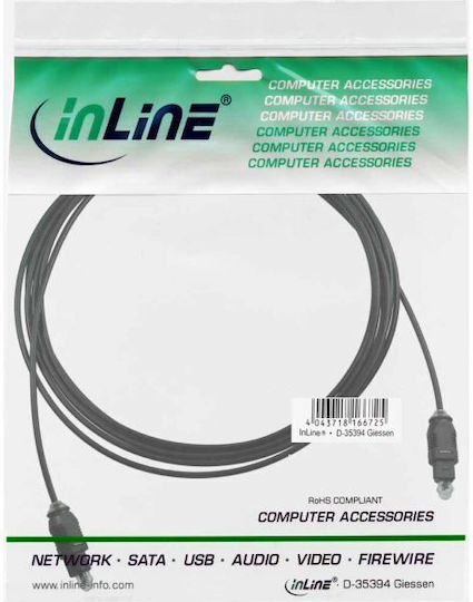 InLine Optical Cable TOS male - TOS male 10m (89910A)