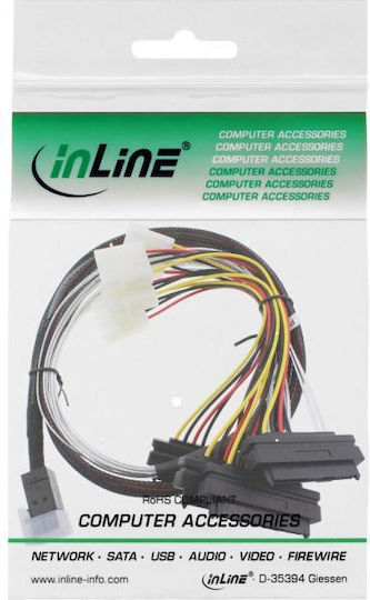 InLine Mini-SAS - Mini-SAS Kabel 50cm Mehrfarbig (27632A)