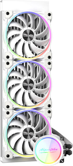 Alpenfoehn Gletscherwasser 360 RGB Water Cooling AIO CPU With 3 White 120mm Fans