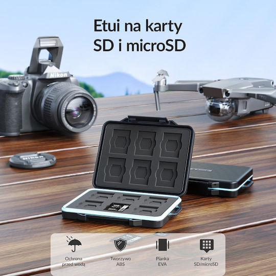 Orico Case Orico Case Memory Cards 6 SD 18 MicroSD