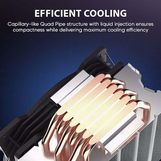 Armaggeddon Blizzard 3 Ψύκτρα Επεξεργαστή για Socket AM4/AM5/1200/115x με ARGB Φωτισμό