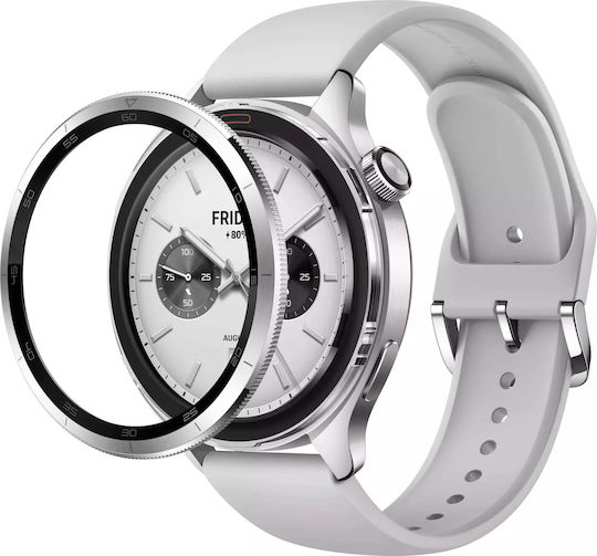 Xiaomi Watch S4 Aluminium 47mm Αδιάβροχο με Παλμογράφο (Ασημί)