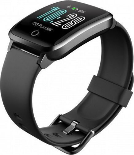 Umax U-Band P2-L Smartwatch με SIM και Παλμογράφο (Μαύρο)
