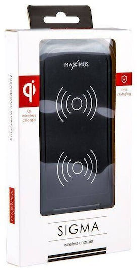 Maxximus Ασύρματος Φορτιστής (Qi Pad) 10W Μαύρος (MX Sigma)