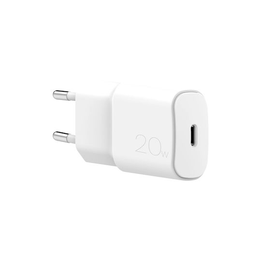 Puro Φορτιστής Χωρίς Καλώδιο με Θύρα USB-C 20W Power Delivery Λευκός (PUROCSM20WUSBCWT)