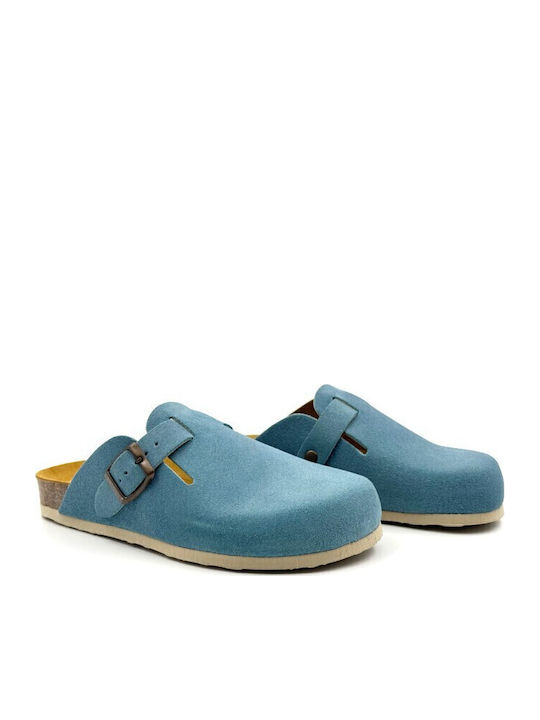 Afelpado Anatomical Leather Women's Slippers Blue