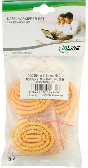 Inline Cable Tag Cables 5.2-10 Mm No 0-9 1000 59961g