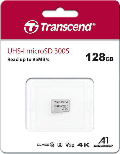 Transcend 300s microSDXC 128GB U3 V30 A1 UHS-I 95MB/s