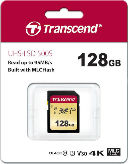 Transcend 500S SDXC 128GB U3 V30 UHS-I 95MB/s