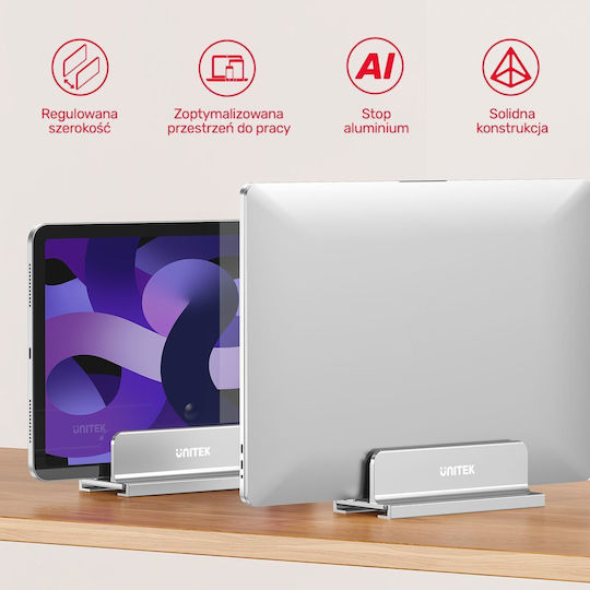 Unitek Βάση Στήριξης για Laptop Γκρι OT172GY