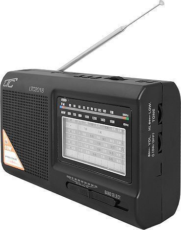 LTC Audio LXLTC2016/CZ Επιτραπέζιο Ραδιόφωνο Μπαταρίας με USB Μαύρο