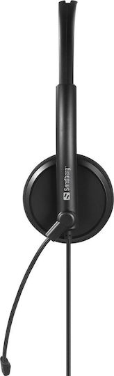 Sandberg Office On Ear Căști Multimedia cu microfon și conexiune USB-C