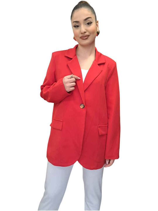 Remix Blazer pentru femei Sacou RED
