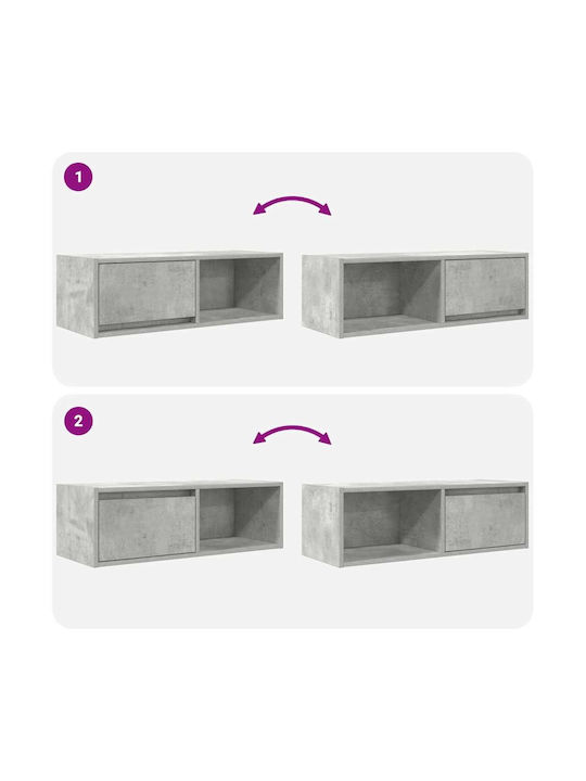 Vidaxl ТВ мебели 2 броя 80x31x25.5 см инженерно дърво сиви