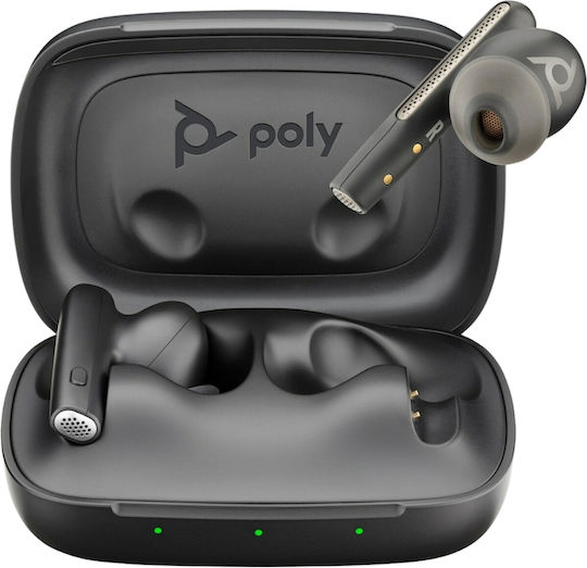 HP Poly Voyager Free 60 UC M Carbon Black Earbuds +BT700 USB-C Adapter +Basic Charge Case Bluetooth Handsfree Earphones with Charging Case Black
