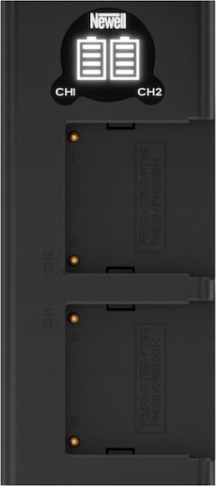 Newell Διπλός Φορτιστής Μπαταρίας Συμβατός με Sony Συμβατός με Sony 5907489646086
