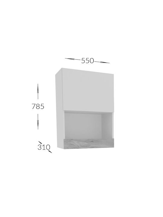 Wohnzimmer TV-Einheit Morocco Charcoal mit Vitrine L175xB39xH113.5cm