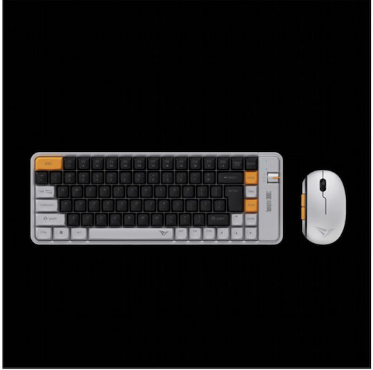 Alcatroz TETRIZ AIR 300C Ασύρματο Bluetooth Σετ Πληκτρολόγιο & Ποντίκι International English AUTUMN BLACK
