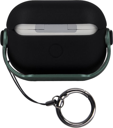 TelForceOne Headset Silicone Case with Hook in Green for Apple AirPods 1/2