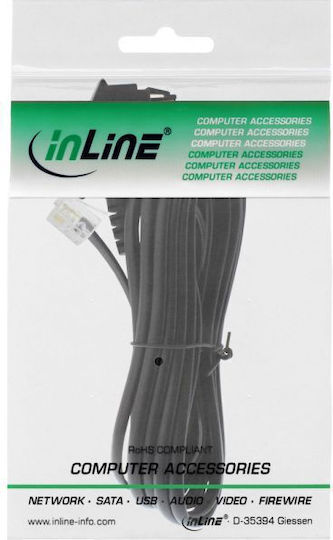 Inline Telephone Cable Tae-f Rj11 6p4c Father Father 6m 18919