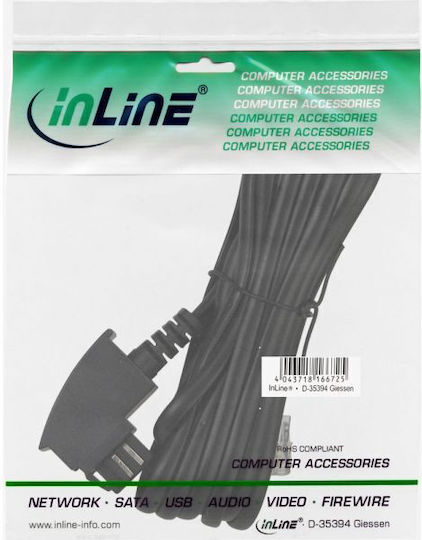Inline Telephone Cable Tae-n Rj11 6p4c 6m 18819