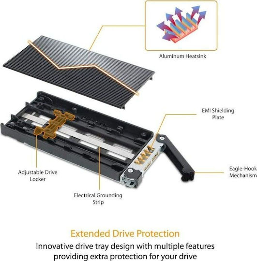 Icy Dock ToughArmor Caddy Μαύρο MB833M2K-B