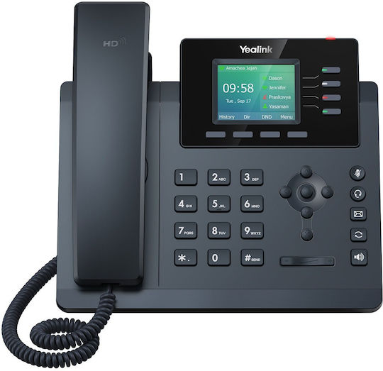 Yealink T34w Τηλέφωνο Ip Voip T33 Τροφοδοτικό Ενισχυμένο Wifi