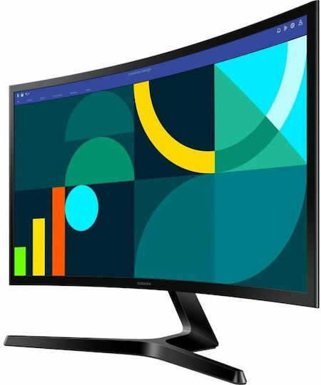 Samsung Essential S3 S36GD VA Gebogen Monitor 24" FHD 1920x1080 mit Reaktionszeit 4ms GTG